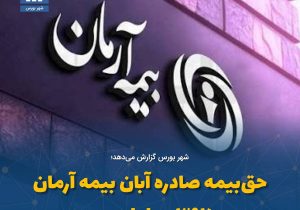 حقبیمه صادره آبان بیمه آرمان ۳۹۷ میلیاردرسید