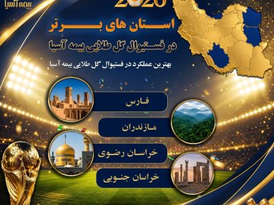 استان‌های برتر در دوره فروش «فستیوال گل طلایی بیمه آسیا» معرفی شدند